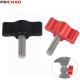 Camera 1/4 M5 Thumb Screw T Handle 304 Stainless Steel Bolt Wave Shape Aluminum Alloy T Handle Hand Tighten Knob Screw Photography