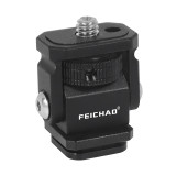 Cold Shoe Mount Adapter 1/4  ARRI Anti-loose Quick Release 360 Swivel Camera Tripod Ballhead for GoPro 13 Flash LED Monitor Holder