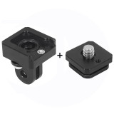 Cold Shoe Mount Adapter 1/4  ARRI Anti-loose Quick Release 360 Swivel Camera Tripod Ballhead for GoPro 13 Flash LED Monitor Holder