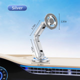Magnetic Car Phone Holder 360 Rotation Adjustable Car Phone Bracket for Iphone 15 14 13 12 11 Pro Max Magsafe Samsung Xiaomi