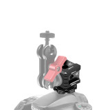 Triple Hot Shoe Mount Adapter Cold Shoe Extend Monitor Base Mic Fill Light Bracket w/ 1/4 Arri Hole for DSLR Camera Accessories