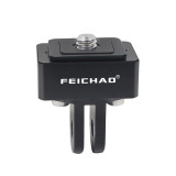 Mini V Mount Plate Quick Release Clamp Fast Switch with 1/4 Screw for DSLR Camera Tripod Adapter for OSMO 360/Gopro 13 12 11 Action Camera