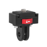 Mini V Mount Plate Quick Release Clamp Fast Switch with 1/4 Screw for DSLR Camera Tripod Adapter for OSMO 360/Gopro 13 12 11 Action Camera