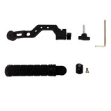 L-Bracket Handheld Gimbal Stabilizer Hand Grip for Hohem MT2 M6 Extension Rod Holder with Cold Shoe Mount 1/4 3/8 Screw Holes