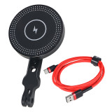 Magnetic Suction Wireless Charger Phone Holder with Cold Shoe for Mate80/P90/Phone 17/16/15 14 for MagSafe 10W Charging Station Phone Stand