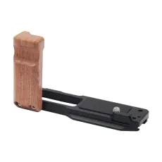 Wooden L-Shape Handle Grip Vertical Shooting Mount Quick Release Plate for Sony ZV1 ZV1II ZV-1F DSLR Camera Extension Mount