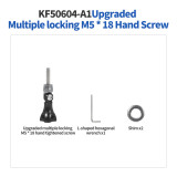 For Go Pro 13 12 11 Upgraded Foldable M5 Thumb Screw Aluminum Knob Stainless Steel Bolt Mount Tool Compatible with Hero 13 Monopod Tripod Stick