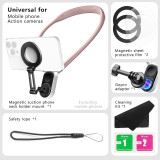U-shaped Hanging Holder Mount Rack for Gopro insta360 Action Camera for Magsafe Magnetic Neck Stand Wearable Lazy Phone Bracket