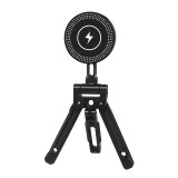 Magnetic Phone Holder for 38mm ARCA Tripod Ball Head Foldable Mount for iPhone 15 14 13 12 MagSafe Stand Desktop Live Bracket