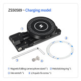Magnetic Phone Holder for 38mm ARCA Tripod Ball Head Foldable Mount for iPhone 15 14 13 12 MagSafe Stand Desktop Live Bracket