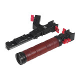 Adjustable Side Sling Handgrip Wooden Handle Rail Clamp Cold Shoe Mount for DJI Ronin RS3 PRO RS2 RSC2 Gimbal Foldable Bracket