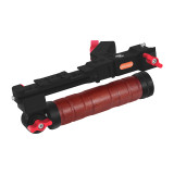 Adjustable Side Sling Handgrip Wooden Handle Rail Clamp Cold Shoe Mount for DJI Ronin RS3 PRO RS2 RSC2 Gimbal Foldable Bracket