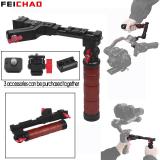 Adjustable Side Sling Handgrip Wooden Handle Rail Clamp Cold Shoe Mount for DJI Ronin RS3 PRO RS2 RSC2 Gimbal Foldable Bracket
