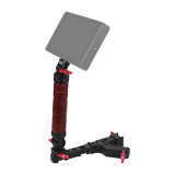 Adjustable Side Sling Handgrip Wooden Handle Rail Clamp Cold Shoe Mount for DJI Ronin RS3 PRO RS2 RSC2 Gimbal Foldable Bracket