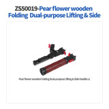 Adjustable Side Sling Handgrip Wooden Handle Rail Clamp Cold Shoe Mount for DJI Ronin RS3 PRO RS2 RSC2 Gimbal Foldable Bracket