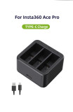 For Insta 360 Ace Pro 1800mAh Battery Charger Box Charging Hub Charging Box For Insta360 Action Camera Batteries Accessories