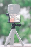 Selfie Mirror Tripod Adapter With Cold Shoe Mount For Gopro Hero 12 11 10 9 8 7 Insta360 SJCAM for DJI Action Camera Accessories