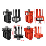 1/4 Inch Screw Tripod Adapter 360 Rotating Mount Holder For GoPro Hero 12 11 10 9 8 for Insta360 One Action Camera Accessories
