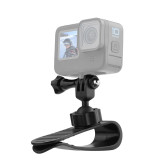 Sun Visor Camera Mount with 1/4 inch Tripod Adapter for GoPro Hero 13 12 11 10 9 8 for Insta360 GO3 X3 One X2 Action Camera Accessories