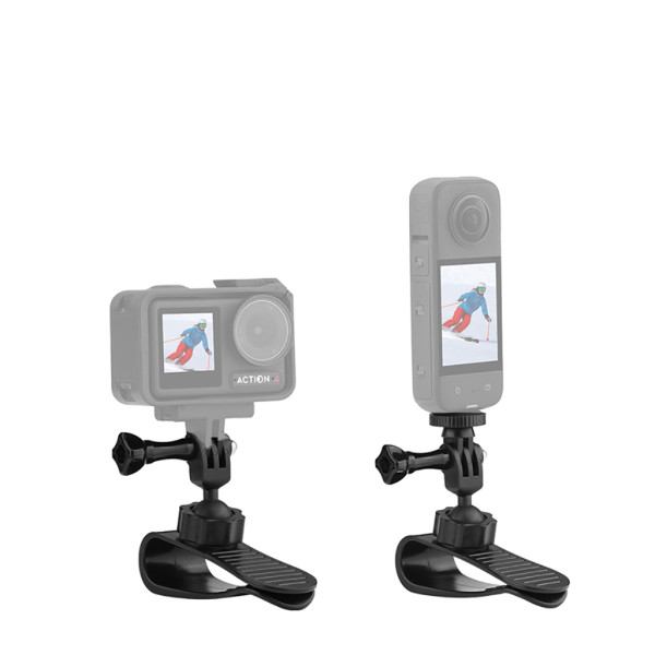 Sun Visor Camera Mount with 1/4 inch Tripod Adapter for GoPro Hero 13 12 11 10 9 8 for Insta360 GO3 X3 One X2 Action Camera Accessories