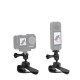 Sun Visor Camera Mount with 1/4 inch Tripod Adapter for GoPro Hero 13 12 11 10 9 8 for Insta360 GO3 X3 One X2 Action Camera Accessories