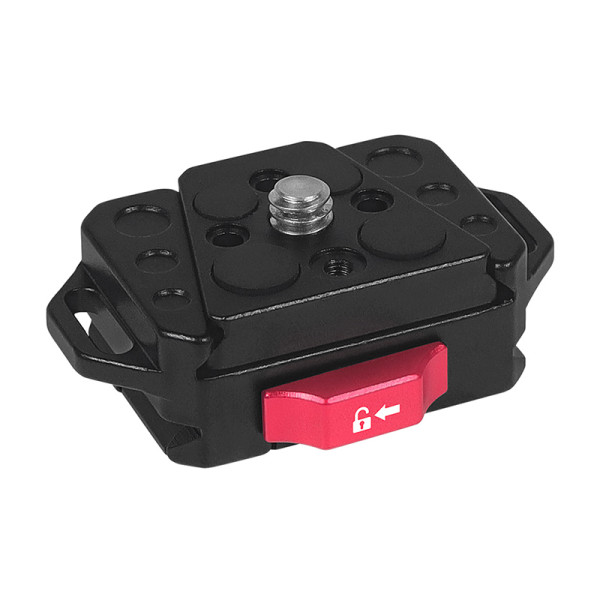 Upgrade 1/4  Screw Quick Release Clamp Fast Switch Slide Plate V Mount 38mm Arca Type for Tripod Camera Gimbal Video LED Light