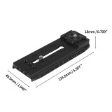 Quick Release Mount Plate Board Anti-shake Clamp V Port for Gopro 13 11 for Insta360 for OSMO Action Cameras Gimbal Tripod DSLR Cage