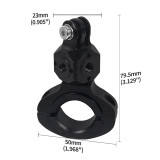 Aluminum Alloy Quick Release V Mount Clamp Motorcycle Bicycle Handlebar Clip for OSMO 360/GoPro Hero 13 12 11 Action Cameras Holder Bracket