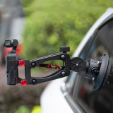 4.5inch Car Holder Suction Cup Mount Stabilizer Z-Axle Gimbal Camera Shock-absorbing Spring Bracket for DJI Osmo Pocket 3 Camera