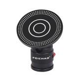 360 Pan Tilt Adjustable Ball Head Magnetic Suction Cup Tripod Mobile Phone Holder Cold Shoe Mount Wireless Charging for MagSafe