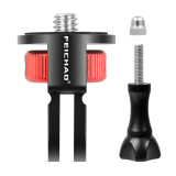 Universal 360 Swivel 1/4  Screw Converter Mini Tripod Adapter Compatible with Pocket 4/Hero 13 10 9 8 7 Eken Insta360 One X X2 R Action Camera