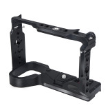 Aluminum Alloy Camera Cage Video Rig Top Handle Kit with Cold Shoe Mount for Sony A6700 DSLR Camera for Microphone Flash Light