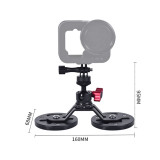 Magnetic Suction Cup Bracket with Ball Head Mount Base Adapter for DJI OSMO for Hero 12 11 10 for Insta360 Action Camera