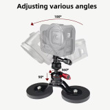 Magnetic Suction Cup Bracket with Ball Head Mount Base Adapter for DJI OSMO for Hero 12 11 10 for Insta360 Action Camera