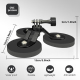 Magnetic Suction Cup Bracket with Ball Head Mount Base Adapter for DJI OSMO for Hero 12 11 10 for Insta360 Action Camera