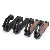 Universal DSLR Camera Rig Top Handle Three Cold Shoe Adapter Mount for LED Light Microphone Metal Cheese Handle Grip