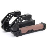 Universal DSLR Camera Rig Top Handle Three Cold Shoe Adapter Mount for LED Light Microphone Metal Cheese Handle Grip