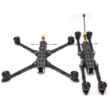 5.8g 1.6W LX10 V2 10inch Fold Carbon Fiber Frame Wheelbase 405mm Thickness Arm 7.0mm For 3115 motor FPV Super Long Range Drones