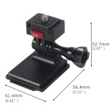 Aluminum Alloy Quick Release V Mount Clamp Motorcycle Bicycle Handlebar Clip for OSMO 360/GoPro Hero 13 12 11 Action Cameras Holder Bracket