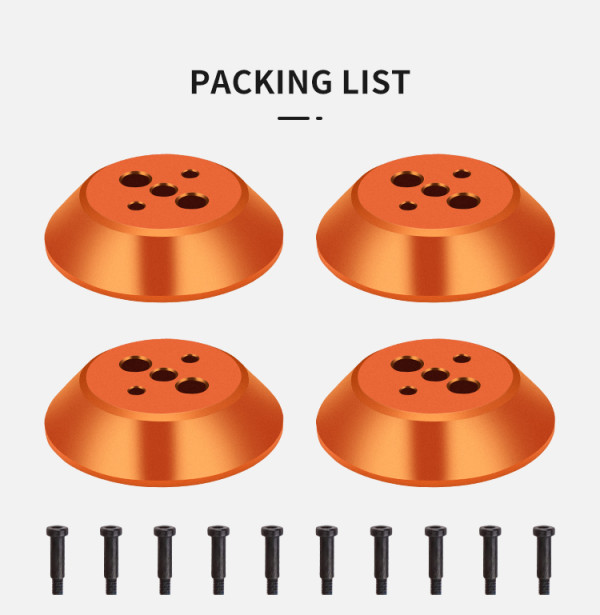4pcs For DJI Avata 2 Aluminium Motor Cover Cap Hood Accessories Cover Against Paddles Dust-Proof Engine Protector