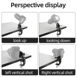 Super Clamp Multi-function Desktop Clip Aluminium Alloy with 1/4  Screw for DSLR Camera Studio Monitor Video Light