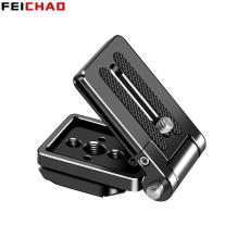 Quick Release Plate Folding Camera L Plate Holder with 38mm Arca for DSLR Camera Tripod Gimbal Horizontal and Vertical Bracket