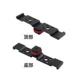 Cold Shoe Bracket Triple 3 Universal Hot Shoe Extension Mount Bar for DSLR Camera LED Video Light Microphone Monitor Flash