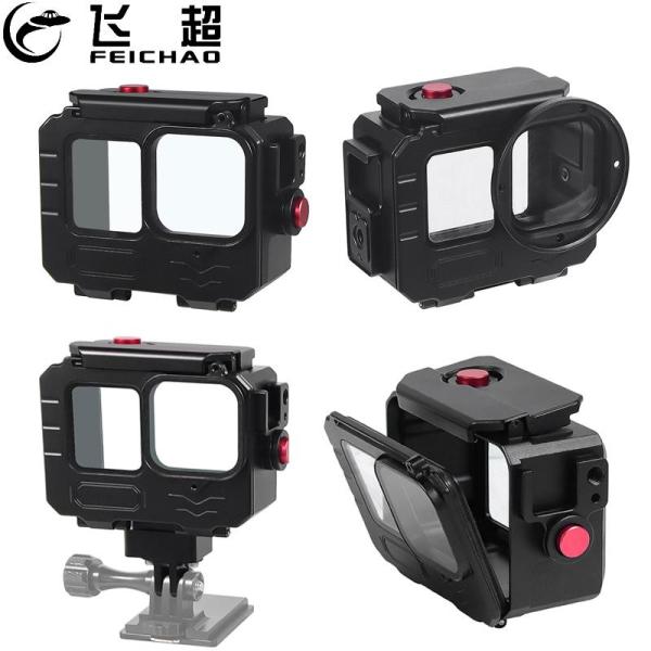 Aluminum Alloy 80m Waterproof Housing Case Diving Case for Gopro 13 12 11 10 9 Action Camera Underwater Vlog Shell Protective Frame