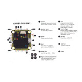 Diatone Mamba F405 Flight Controller Betaflight STM32 MPU6000 OSD Built-in 5V/2A BEC 3-6S for DIY FPV Racer Drone Mulitcopter
