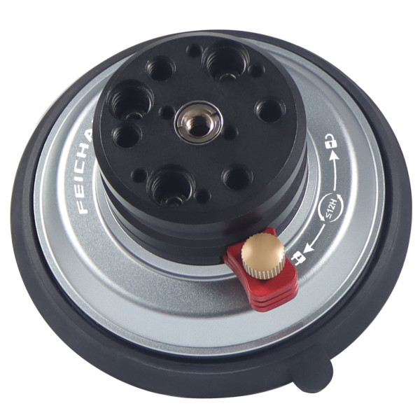 4-inch Suction Cup Holder Quick Release Large Suction Vacuum Fixed Base for Cell Phone SLR Sports Camera