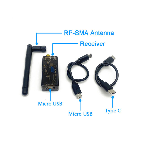 5.8G 48CH UVC Video Downlink OTG VR Mobile Phone Receiver +5.8G 48CH FPV Receiver OLED Display 5-36V SMA For RC Quadcopter