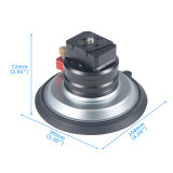 4-inch Suction Cup Holder Quick Release Large Suction Vacuum Fixed Base for Cell Phone SLR Sports Camera