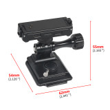 Rechargeable Magnetic Quick Release Base 1/4 Extension Bracket Mounting Platform Compatible with GO 3/3S Thumb Sports Camera