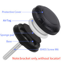 For Airtag Bike Holder Bracket Protective Case for Air Tag Tracker Anti-theft Anti-lost Locator Mounting Bracket Bicycle Mount